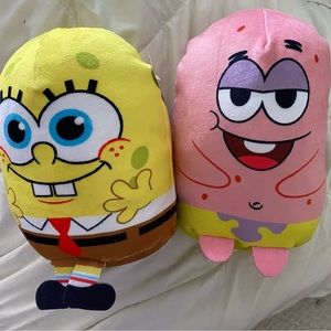 SpongeBob & Patrick Nickelodeon Podpals.They are very soft & cute! BNWT